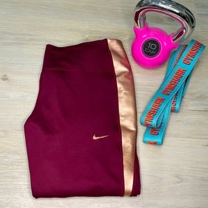 Women's Mid-Rise Color-Block Leggings- Nike One